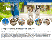 Tablet Screenshot of citypawsanimalhospital.com